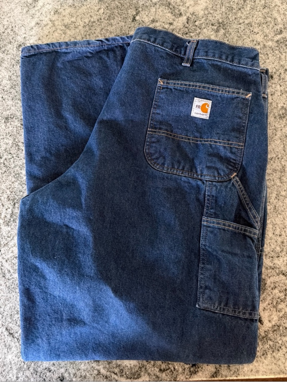 Carhartt FR Denim Carpenter Jeans Flame Resistant 42/32 Original Fit 2112 Cat 2
